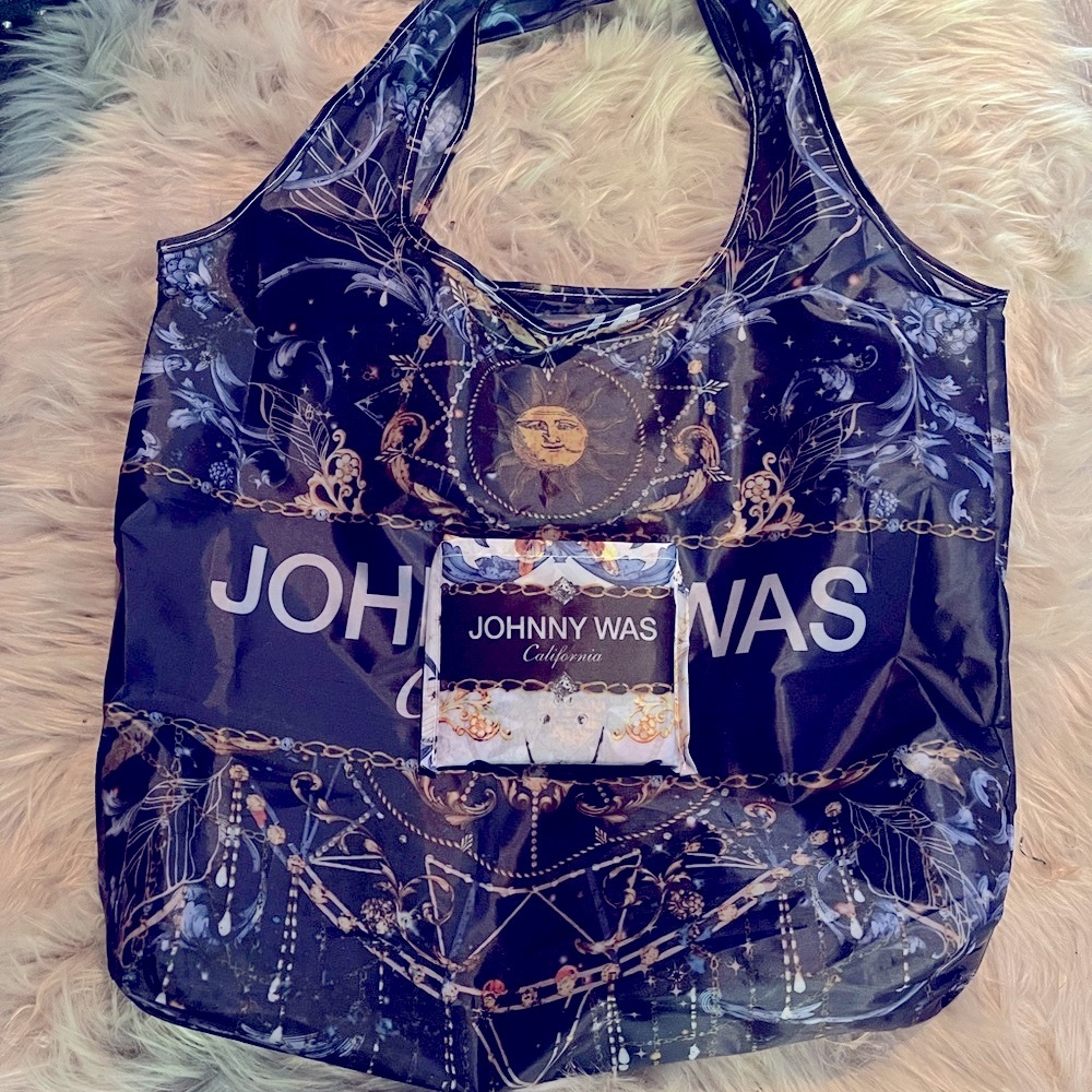 Johnny Was Blue Tote Bag